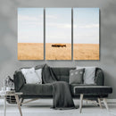 Bison Grassland Wall Art – Framed Minimal Nature Canvas by MyGreatCanvas | Canvas Wall Art Prints | Photo Prints & Wall Decor
