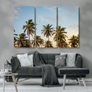Palms Wall Art Canvas Print – Framed Tropical Coastal Nature