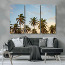 Palm Trees Wall Art Canvas Print – Framed Tropical Vibes
