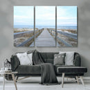 Beach Boardwalk Wall Art Canvas Print – Framed Coastal