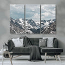 Snowy Peaks Wall Art Canvas Print – Alpine Wilderness