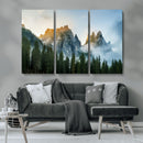 Wilderness Wall Art Canvas Print – Misty Forest Nature