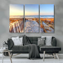 Ocean Sunset Wall Art Canvas Print – Nautical Beach