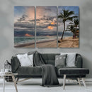 Tropical Storm Wall Art Canvas Print – Framed Moody Beach by MyGreatCanvas | Canvas Wall Art Prints | Photo Prints & Wall Decor
