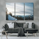Snowy Mountains Wall Art Canvas Print – Framed Alpine by MyGreatCanvas | Canvas Wall Art Prints | Photo Prints & Wall Decor