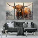 Scottish Highland Wall Art Canvas Print, Framed Longhorn Art by MyGreatCanvas | Canvas Wall Art Prints | Photo Prints & Wall Decor