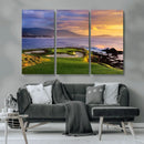 Pebble Beach Golf Wall Art Canvas Print – Iconic Coastal by MyGreatCanvas | Canvas Wall Art Prints | Photo Prints & Wall Decor
