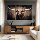 Abstract Longhorn Wall Art Canvas Print – Vintage Western by MyGreatCanvas | Canvas Wall Art Prints | Photo Prints & Wall Decor
