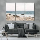 Coastal Ocean View Wall Art Canvas Print – Serene Rocky by MyGreatCanvas | Canvas Wall Art Prints | Photo Prints & Wall Decor