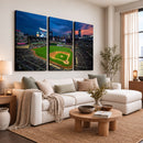 Target Field Wall Art Canvas Print – Baseball Stadium Scene,