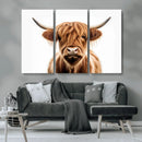 Scottish Highland Cow Canvas Print, Framed Highland Cow