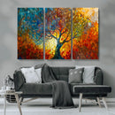 Yggdrasil Tree of Life Mosaic Stained Glass Wall Art, Tree by MyGreatCanvas | Canvas Wall Art Prints | Photo Prints & Wall Decor