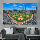 Wrigley Field Baseball Stadium Canvas Wall Art – Packed by MyGreatCanvas | Canvas Wall Art Prints | Photo Prints & Wall Decor