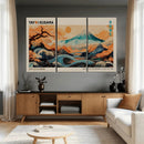 Yayoi Kusama Inspired Japanese Landscape Wall Art Canvas by MyGreatCanvas | Canvas Wall Art Prints | Photo Prints & Wall Decor