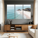 Aerial Beach Wall Art Canvas Print, Coastal Ocean Waves and by MyGreatCanvas | Canvas Wall Art Prints | Photo Prints & Wall Decor