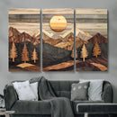 Wood Mountain Wall Art Canvas Print – Layered Forest and by MyGreatCanvas | Canvas Wall Art Prints | Photo Prints & Wall Decor