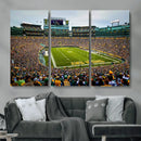 Green Bay Packers Lambeau Field Stadium Wall Art Canvas by MyGreatCanvas | Canvas Wall Art Prints | Photo Prints & Wall Decor