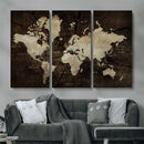 Vibrant Watercolor World Map Wall Art – Stunning Multicolor by MyGreatCanvas | Canvas Wall Art Prints | Photo Prints & Wall Decor