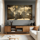 Large Framed Vintage World Map Wall Art Print for Home Wall by MyGreatCanvas | Canvas Wall Art Prints | Photo Prints & Wall Decor
