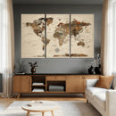 World Map Canvas Print – Framed Detailed Map of the World by MyGreatCanvas | Canvas Wall Art Prints | Photo Prints & Wall Decor