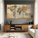 World Map Canvas Print – Detailed Map of the World Wall Art by MyGreatCanvas | Canvas Wall Art Prints | Photo Prints & Wall Decor