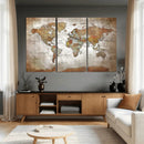 Vibrant Watercolor World Map Canvas Wall Art – Framed Travel by MyGreatCanvas | Canvas Wall Art Prints | Photo Prints & Wall Decor