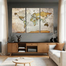 Personalized World Map Canvas Print – Colorful Watercolor by MyGreatCanvas | Canvas Wall Art Prints | Photo Prints & Wall Decor