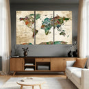 World Map Canvas Print – Framed Detailed Map of the World by MyGreatCanvas | Canvas Wall Art Prints | Photo Prints & Wall Decor