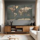 Rustic Black and Wood World Map Canvas Wall Art – Framed by MyGreatCanvas | Canvas Wall Art Prints | Photo Prints & Wall Decor
