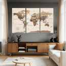 World Map Canvas Print – Framed Detailed Map of the World by MyGreatCanvas | Canvas Wall Art Prints | Photo Prints & Wall Decor