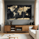 Framed Large World Map Wall Art Canvas Print for Living Room by MyGreatCanvas | Canvas Wall Art Prints | Photo Prints & Wall Decor