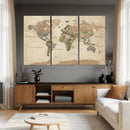 Framed World Map Wall Art for Home and Office Decor by MyGreatCanvas | Canvas Wall Art Prints | Photo Prints & Wall Decor