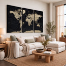 World Map Wall Art Print – Detailed Map of the World Wall