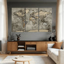 World Map Canvas Print – Detailed Map of the World Wall Art
