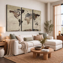 World Map Canvas Print – Detailed Map of the World Adventure