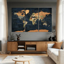 Vintage World Map Canvas Wall Art – Detailed Map with by MyGreatCanvas | Canvas Wall Art Prints | Photo Prints & Wall Decor
