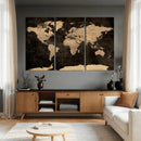 World Map Canvas Print – Detailed Map of the World Wall Art