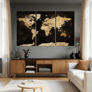 Extra Large World Map Canvas Print – Detailed Map Classic