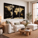 Extra Large World Map Canvas Print – Detailed Map Classic