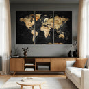 World Map Canvas Wall Art with Famous Landmarks – Framed by MyGreatCanvas | Canvas Wall Art Prints | Photo Prints & Wall Decor