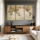 World Map Canvas Print – Detailed Map of the World Wall Art by MyGreatCanvas | Canvas Wall Art Prints | Photo Prints & Wall Decor