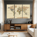 Extra Large World Map Canvas Print – Detailed Map of the by MyGreatCanvas | Canvas Wall Art Prints | Photo Prints & Wall Decor
