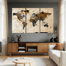 World Map Canvas Print – Framed Travel Map Wall Art for by MyGreatCanvas | Canvas Wall Art Prints | Photo Prints & Wall Decor
