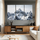 Snowy Mountain Range Canvas Print, Alpine Peaks Landscape by MyGreatCanvas | Canvas Wall Art Prints | Photo Prints & Wall Decor