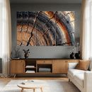 Abstract Tree Ring Wall Art Print – Natural Rustic Wood by MyGreatCanvas | Canvas Wall Art Prints | Photo Prints & Wall Decor