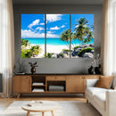 Barbados Beach Wall Art Canvas Print, Palm Tree Ocean by MyGreatCanvas | Canvas Wall Art Prints | Photo Prints & Wall Decor