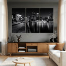 Boston Wall Art Canvas Print, Boston City Downtown Night by MyGreatCanvas | Canvas Wall Art Prints | Photo Prints & Wall Decor