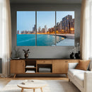 Chicago Wall Art Canvas Print, Chicago City Downtown Night by MyGreatCanvas | Canvas Wall Art Prints | Photo Prints & Wall Decor