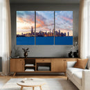 Chicago Wall Art Canvas Print - Chicago City Downtown Night by MyGreatCanvas | Canvas Wall Art Prints | Photo Prints & Wall Decor