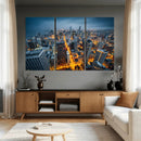 Chicago Wall Art Canvas Print - Chicago City Downtown Night by MyGreatCanvas | Canvas Wall Art Prints | Photo Prints & Wall Decor